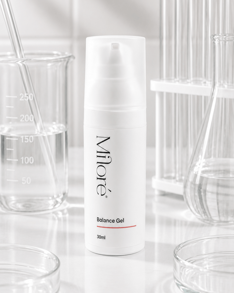 Balance Gel Miloré — על רקע מעבדה