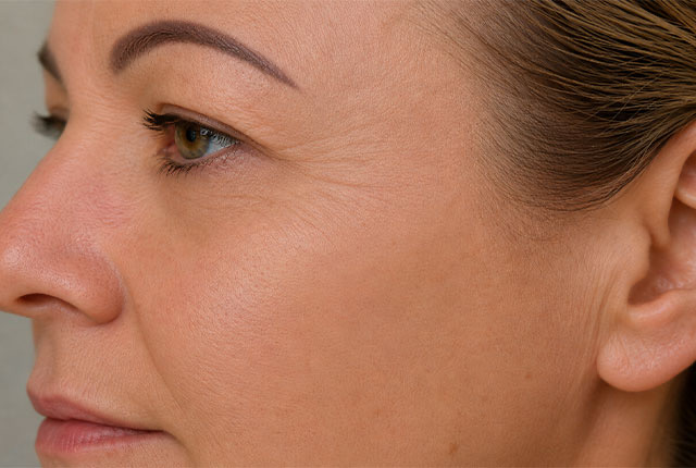 אחרי טיפול פלזמה Fibroblast – עור מתוח והרמה נראית לעין